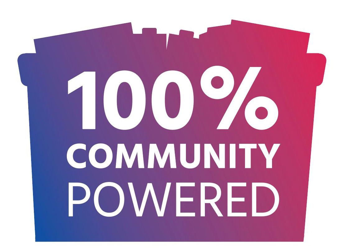 100% Community Powered